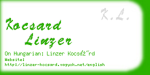 kocsard linzer business card